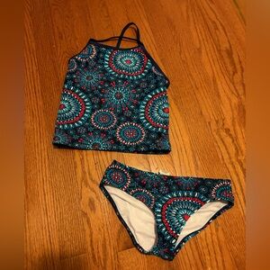 Kids Mandala Bikini Set - Blue and Red